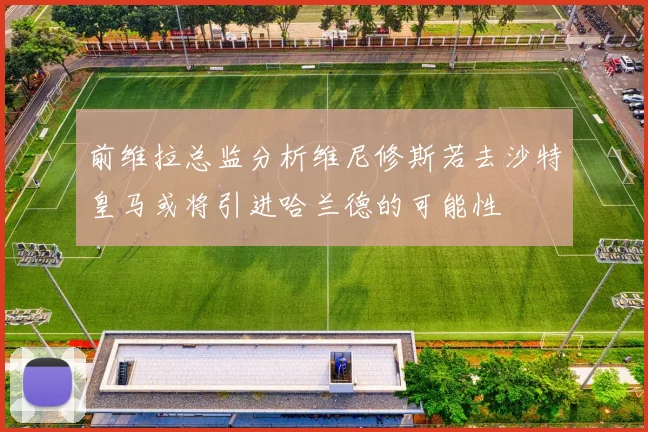 前维拉总监分析维尼修斯若去沙特皇马或将引进哈兰德的可能性