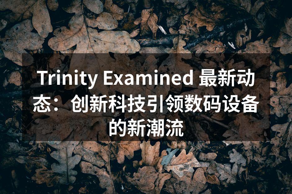 Trinity Examined 最新智能手机展示